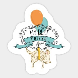 My best friend cute design Sticker